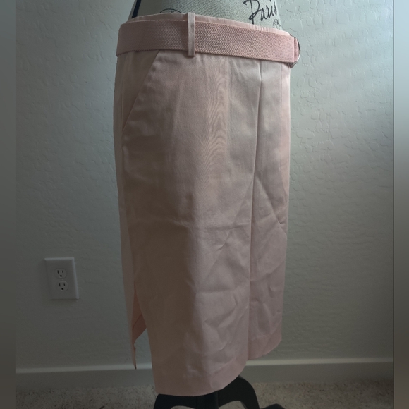 🆕 Susana Moraco Ballet/ Baby Pink cotton Midi skirt with pockets and belt (4) - Picture 4 of 14